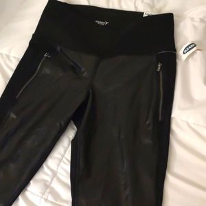Vegan leather leggings